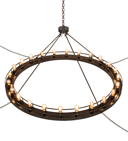 Meyda Lighting Barbury 72" 24-Light Timeless Bronze Chandelier