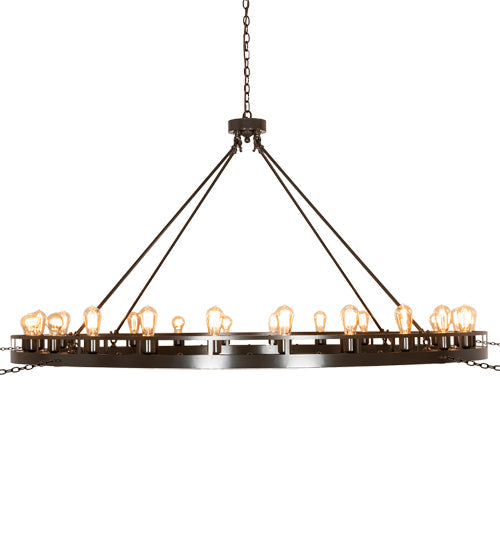 Meyda Lighting Barbury 72" 24-Light Timeless Bronze Chandelier
