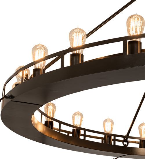 Meyda Lighting Barbury 72" 24-Light Timeless Bronze Chandelier