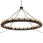 Meyda Lighting Barbury 72" 24-Light Timeless Bronze Chandelier