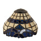 Meyda Lighting Baroque 7" Beige & Blue Shade Glass