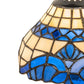 Meyda Lighting Baroque 7" Beige & Blue Shade Glass