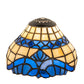 Meyda Lighting Baroque 7" Beige & Blue Shade Glass