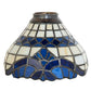 Meyda Lighting Baroque 7" Blue & Beige Shade Glass