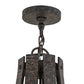 Meyda Lighting Barrel Stave 172321 48" 8-Light Coffee Bean Metallo Chandelier