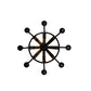 Meyda Lighting Barrel Stave 24" 8-Light Coffee Bean Madera Chandelier With Black Faux Candlelight