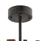 Meyda Lighting Barrel Stave 24" Costello Black Madera Pendant Light With Wood Shade