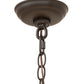 Meyda Lighting Barrel Stave 27" 8-Light Natural Wood & Oil Rubbed Bronze Madera Chandelier With Ivory Faux Candlelight