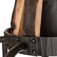 Meyda Lighting Barrel Stave 35" 9-Light Costello Black & Wood Madera Chandelier