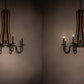Meyda Lighting Barrel Stave 35" 9-Light Costello Black & Wood Madera Chandelier