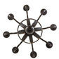 Meyda Lighting Barrel Stave 36" 8-Light Timeless Bronze Madera Chandelier