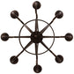 Meyda Lighting Barrel Stave 38" 8-Light Mahogany Bronze Metallo Chandelier With Ivory Faux Candlelight