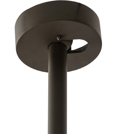 Meyda Lighting Barrel Stave 38" 8-Light Oil Rubbed Bronze Metallo Chandelier With Ivory Faux Candlelight
