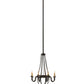 Meyda Lighting Barrel Stave 38" 8-Light Oil Rubbed Bronze Metallo Chandelier With Ivory Faux Candlelight
