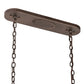 Meyda Lighting Barrel Stave 40" 12-Light Mahogany Bronze Madera Island Chandelier