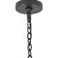 Meyda Lighting Barrel Stave 42" 8-Light Costello Black Metallo Pendant Light With Faux Candlelight