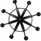 Meyda Lighting Barrel Stave 42" 8-Light Costello Black Metallo Pendant Light With Faux Candlelight