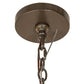 Meyda Lighting Barrel Stave 42" 8-Light Timeless Bronze Metallo Chandelier With Amber Faux Candlelight