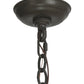 Meyda Lighting Barrel Stave 42" 8-Light Timeless Bronze Metallo Chandelier With Faux Candlelight