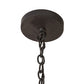 Meyda Lighting Barrel Stave 43" 8-Light Costello Black Madera Chandelier With Black Faux Candlelight