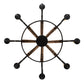 Meyda Lighting Barrel Stave 43" 8-Light Costello Black & Natural Wood Madera Chandelier