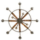Meyda Lighting Barrel Stave 44" 12-Light 2-Tier Nickel Powder Coat Madera Chandelier With Ivory Faux Candlelight