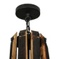 Meyda Lighting Barrel Stave 44" 12-Light 2-Tier Wrought Iron Madera Chandelier With Ivory Faux Candlelight