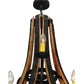 Meyda Lighting Barrel Stave 44" 12-Light 2-Tier Wrought Iron Madera Chandelier With Ivory Faux Candlelight