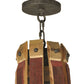 Meyda Lighting Barrel Stave 44" 8-Light Antique Iron Gate Madera Chandelier With Ivory Faux Candlelight