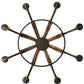 Meyda Lighting Barrel Stave 44" 8-Light Antique Iron Gate Madera Chandelier With Ivory Faux Candlelight