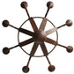 Meyda Lighting Barrel Stave 44" 8-Light Rusty Nail Metallo Chandelier With Black Faux Candlelight