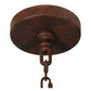 Meyda Lighting Barrel Stave 44" 8-Light Rusty Nail Metallo Chandelier With Black Faux Candlelight