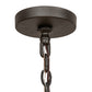 Meyda Lighting Barrel Stave 48" 12-Light 2-Tier Natural Wood & Oil Rubbed Bronze Madera Chandelier