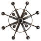 Meyda Lighting Barrel Stave 48" 12-Light 2-Tier Natural Wood & Oil Rubbed Bronze Madera Chandelier