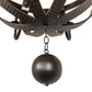 Meyda Lighting Barrel Stave 48" 12-Light 2-Tier Natural Wood & Oil Rubbed Bronze Madera Chandelier