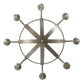 Meyda Lighting Barrel Stave 48" 8-Light Nickel Powder Coat Metallo Chandelier With Ivory Faux Candlelight