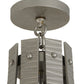 Meyda Lighting Barrel Stave 48" 8-Light Nickel Powder Coat Metallo Chandelier With Ivory Faux Candlelight