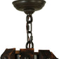 Meyda Lighting Barrel Stave 48" 8-Light Timeless Bronze Madera Chandelier With Ivory Faux Candlelight