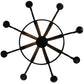 Meyda Lighting Barrel Stave 50" 8-Light Costello Black Madera Chandelier With Ivory Faux Candlelight