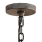 Meyda Lighting Barrel Stave 54" 13-Light Natural Wood & Costello Black Madera Chandelier With Black Faux Candlelight