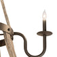 Meyda Lighting Barrel Stave 56" 12-Light 2-Tier Oil Rubbed Bronze Madera Chandelier