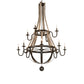 Meyda Lighting Barrel Stave 56" 12-Light 2-Tier Oil Rubbed Bronze Madera Chandelier