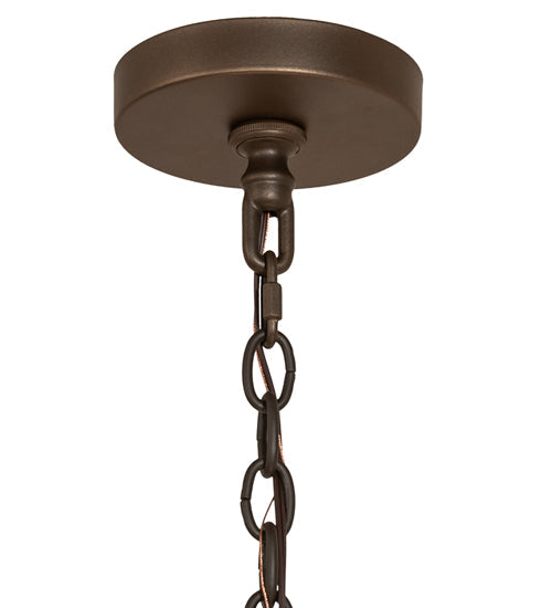 Meyda Lighting Barrel Stave 60" 12-Light 2-Tier Tyler Bronze & Natural Wood Winter Maple Chandelier