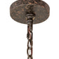 Meyda Lighting Barrel Stave 60" 8-Light Coffee Bean Metallo Chandelier