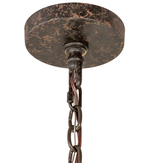 Meyda Lighting Barrel Stave 60" 8-Light Coffee Bean Metallo Chandelier