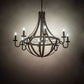 Meyda Lighting Barrel Stave 60" 8-Light Coffee Bean Metallo Chandelier