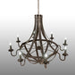 Meyda Lighting Barrel Stave 60" 8-Light Coffee Bean Metallo Chandelier