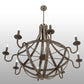 Meyda Lighting Barrel Stave 60" 8-Light Coffee Bean Metallo Chandelier