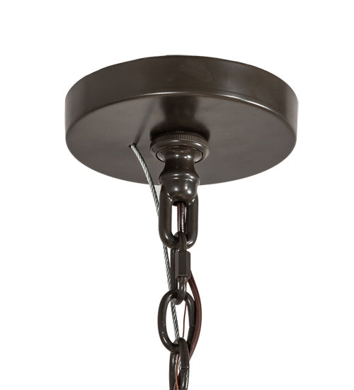 Meyda Lighting Barrel Stave 66" 12-Light 2-Tier Timeless Bronze & Charred Wood Winter Maple Chandelier