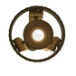 Meyda Lighting Barrel Stave 8" LED Natural Wood & Oil Rubbed Bronze Pendant Light